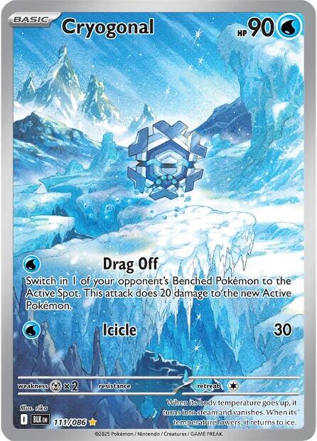 Cryogonal #111 – Pokémon Black Bolt – Löskort Near Mint