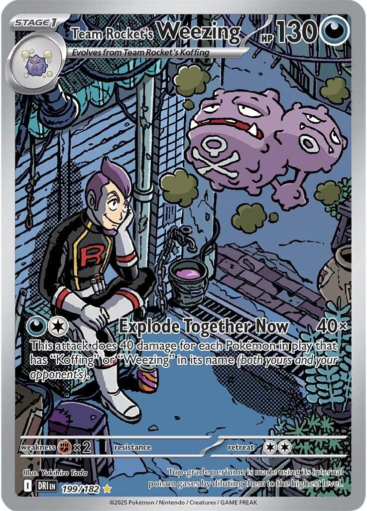 Team Rocket's Weezing #199 – Pokémon Destined Rivals – Löskort Near Mint
