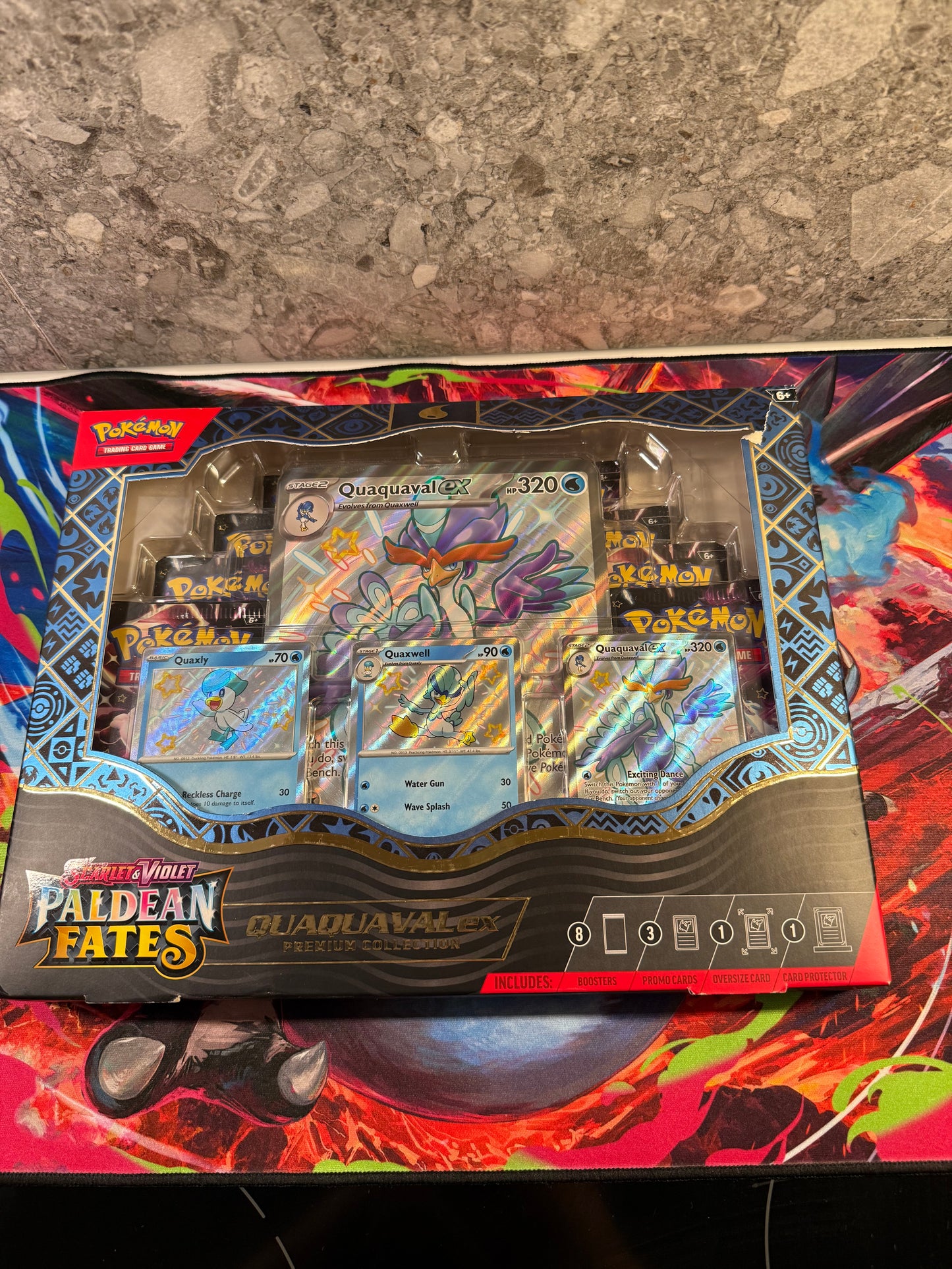 Pokemon Paldean Fates Quaquaval ex Premium Collection Box