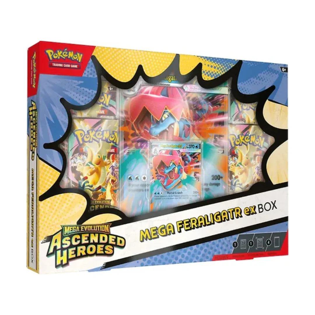Pokémon Ascended Heroes Mega Feraligatr ex Box