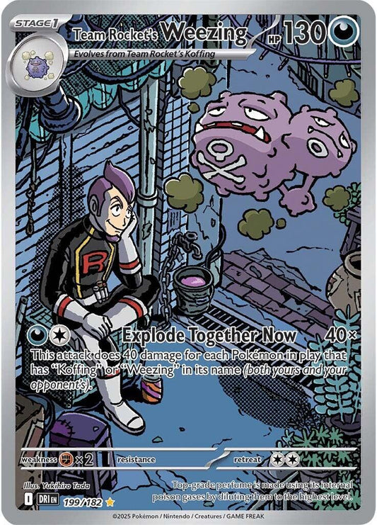 Team Rocket's Weezing #199 – Pokémon Destined Rivals – Löskort Near Mint