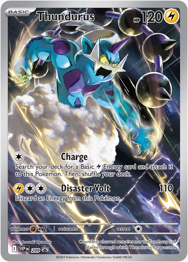 Thundurus #209 – Pokémon Promo – Löskort Near Mint